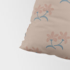Neutral Modern Flowers- Romantic Botanical Pattern Pillow Sham Gallery Image 4