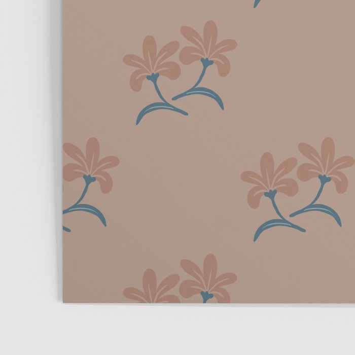 Neutral Modern Flowers- Romantic Botanical Pattern Poster Gallery Image 3