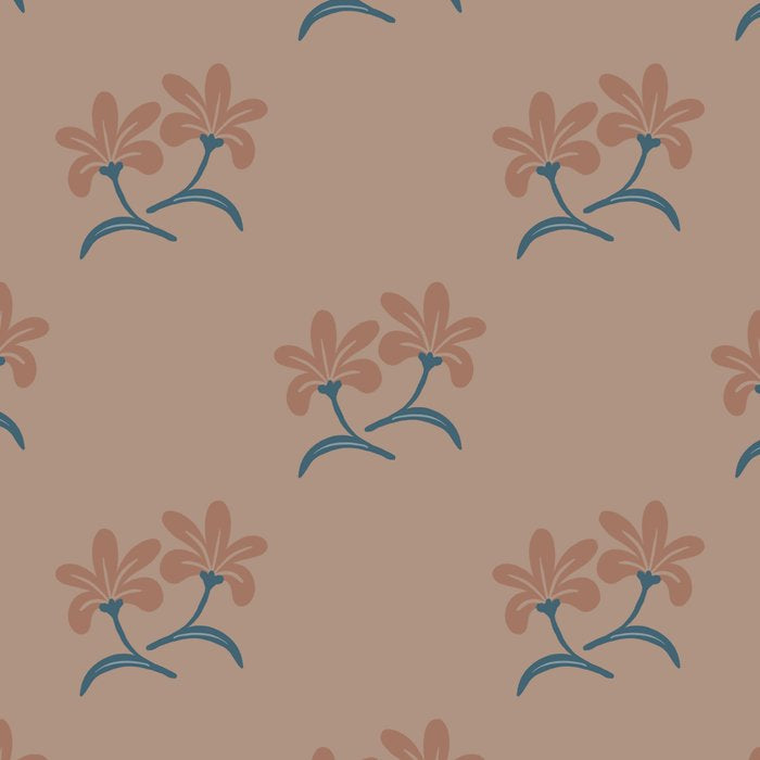 Neutral Modern Flowers- Romantic Botanical Pattern Coffee Mug Gallery Image 2