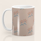 Neutral Modern Flowers- Romantic Botanical Pattern Coffee Mug Gallery Image 3