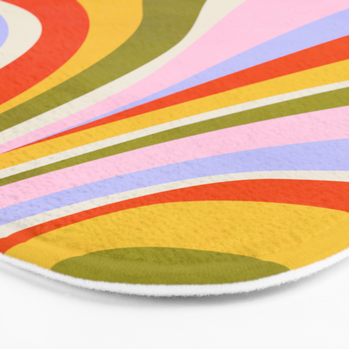 Candy Paint: Sunrise | Mid Century Retro Edition Bath Mat Gallery Image 3