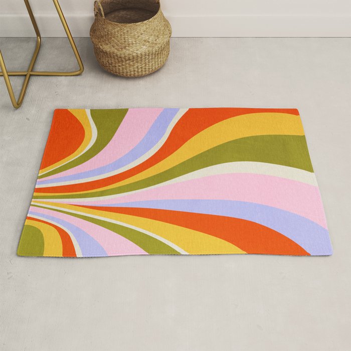 Candy Paint: Sunrise | Mid Century Retro Edition Rug Gallery Image 1