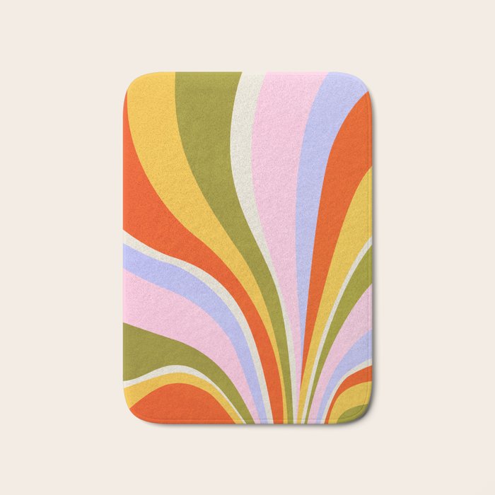 Candy Paint: Sunrise | Mid Century Retro Edition Bath Mat Gallery Image 1