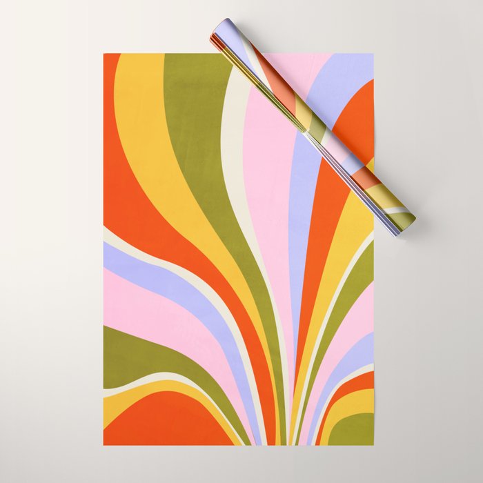 Candy Paint: Sunrise | Mid Century Retro Edition Wrapping Paper Gallery Image 1