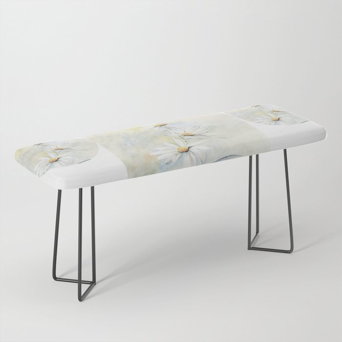 White Daisies Bench Gallery Image 1