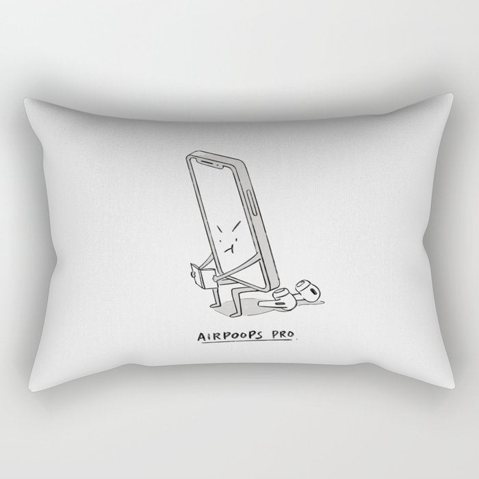 AirPoops Pro Rectangular Pillow Gallery Image 1