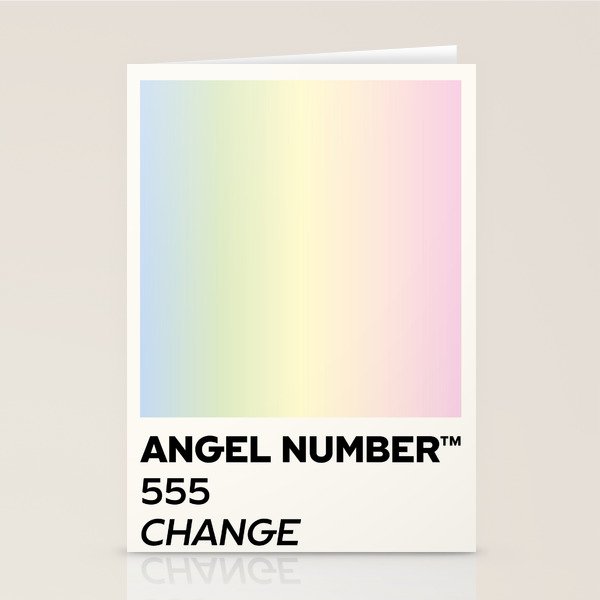 Angel number - 555 - change Stationery Card Gallery Image 1