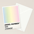 Angel number - 555 - change Stationery Card Gallery Image 2
