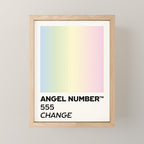 Angel number - 555 - change Mini Art Print Gallery Image 1