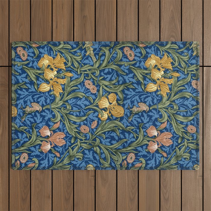 William Morris "Iris" 1. Outdoor Rug Gallery Image 1