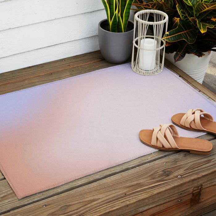 Pink Purple Gradient Outdoor Rug Gallery Image 2
