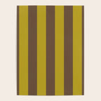 Vintage Moss and Coffee Stripes Poster Gallery Image 4