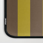 Vintage Moss and Coffee Stripes Laptop Sleeve Gallery Image 3