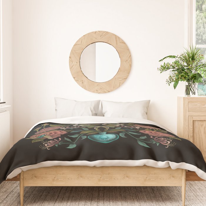 Rose and Honeysuckle Duvet Cover Gallery Image 3