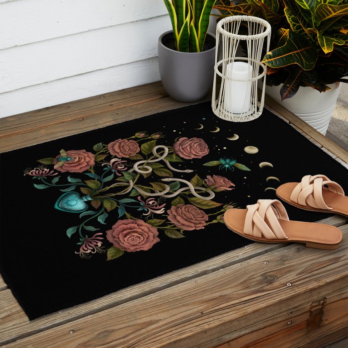 Rose and Honeysuckle Outdoor Rug Gallery Image 2