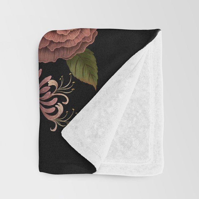 Rose and Honeysuckle Throw Blanket Gallery Image 3