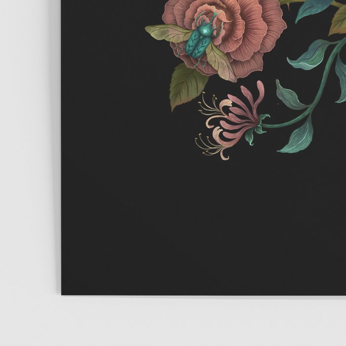 Rose and Honeysuckle Poster Gallery Image 3