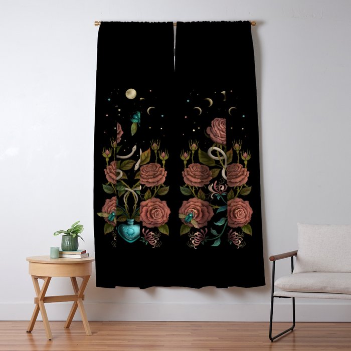 Rose and Honeysuckle Window Curtain Gallery Image 1