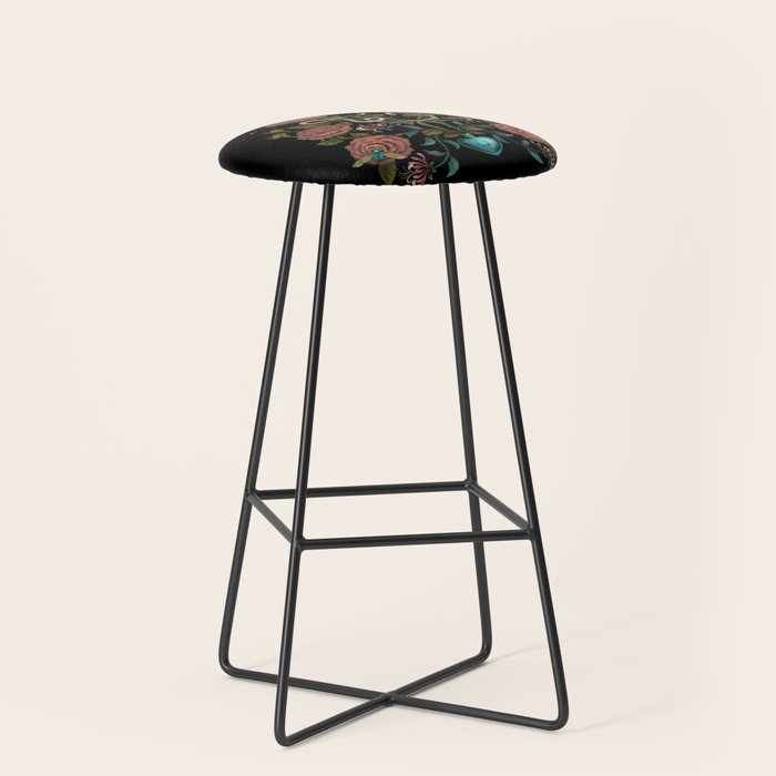 Rose and Honeysuckle Stool Gallery Image 1