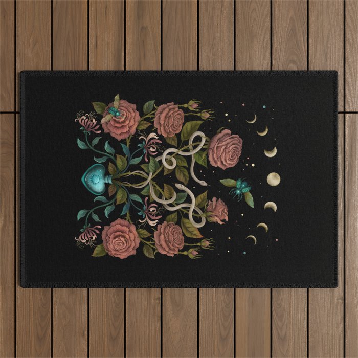 Rose and Honeysuckle Outdoor Rug Gallery Image 1