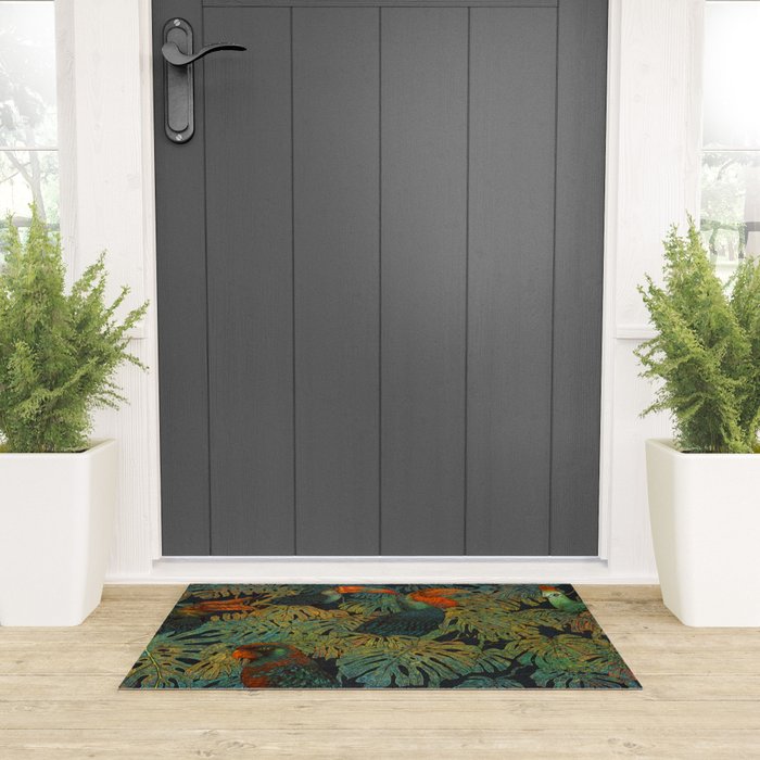 Banana Birds Welcome Mat Gallery Image 3