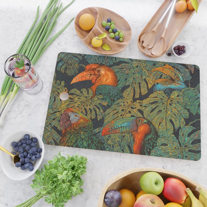Banana Birds Cutting Board Gallery Image 2