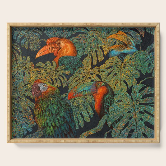 Banana Birds Serving Tray Gallery Image 1