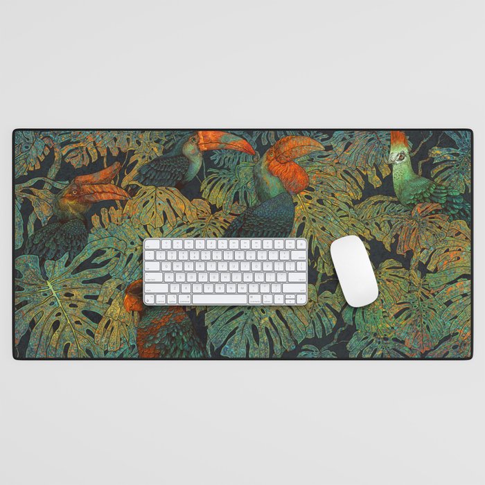 Banana Birds Desk Mat Gallery Image 1