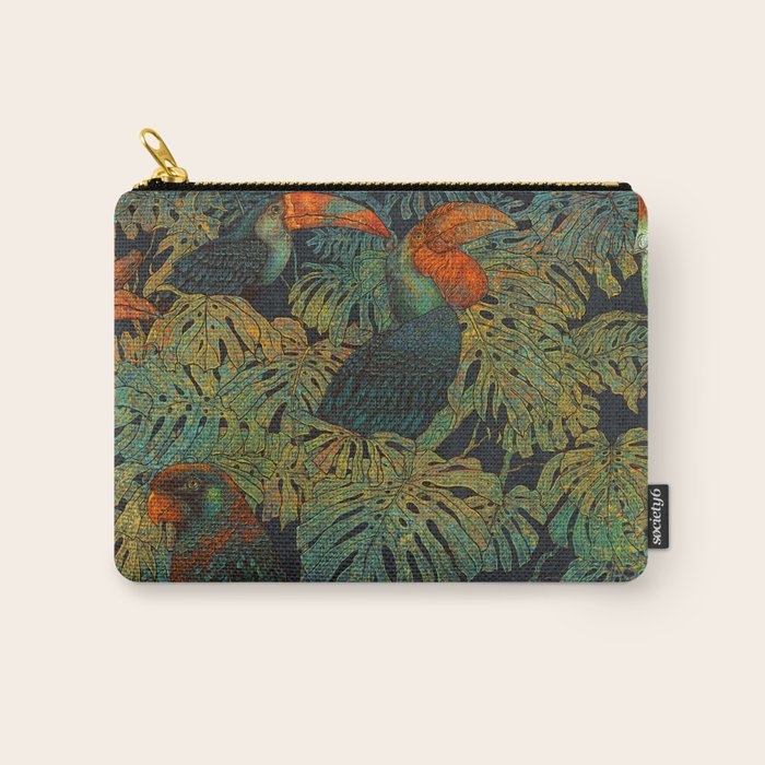 Banana Birds Carry All Pouch Gallery Image 1