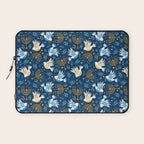 Hanukkah Blue Pattern Laptop Sleeve Gallery Image 1