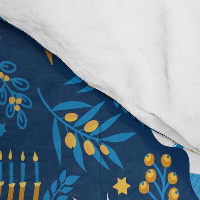 Hanukkah Blue Pattern Comforter Gallery Image 4