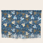Hanukkah Blue Pattern Wall Hanging Gallery Image 1