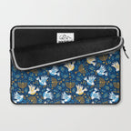 Hanukkah Blue Pattern Laptop Sleeve Gallery Image 2