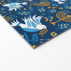 Hanukkah Blue Pattern Welcome Mat Gallery Image 2