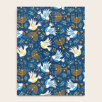 Hanukkah Blue Pattern Notebook Gallery Image 4