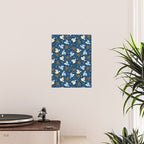 Hanukkah Blue Pattern Poster Gallery Image 2