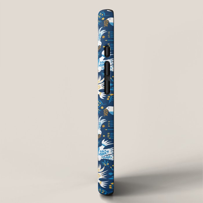 Hanukkah Blue Pattern iPhone Case Gallery Image 2