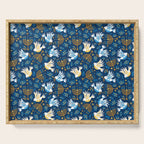 Hanukkah Blue Pattern Serving Tray Gallery Image 1