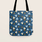 Hanukkah Blue Pattern Tote Bag Gallery Image 1