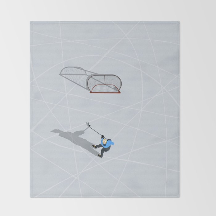 Ice Hockey  Throw Blanket Gallery Image 2