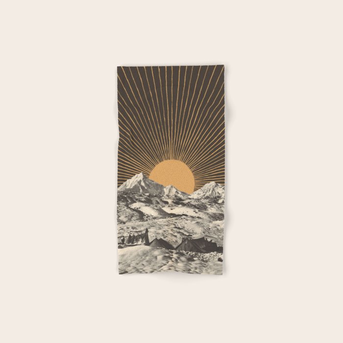 Mountainscape 6 - Night Sun Towels Gallery Image 1