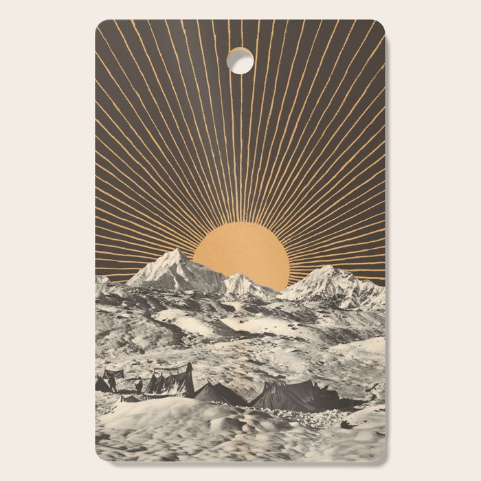 Mountainscape 6 - Night Sun Cutting Board Gallery Image 1