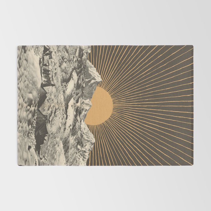 Mountainscape 6 - Night Sun Rug Gallery Image 2