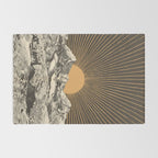 Mountainscape 6 - Night Sun Rug Gallery Image 2