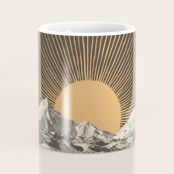 Mountainscape 6 - Night Sun Coffee Mug Gallery Image 4
