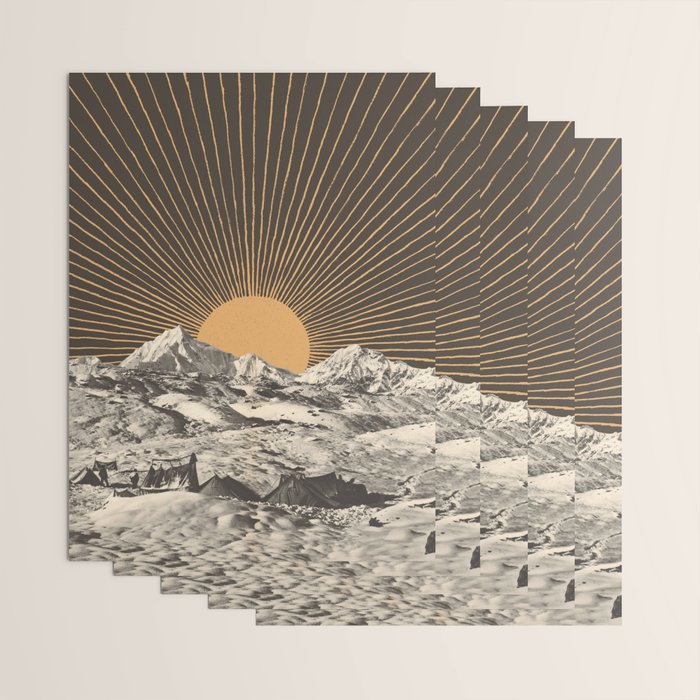 Mountainscape 6 - Night Sun Wrapping Paper Gallery Image 3