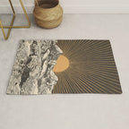 Mountainscape 6 - Night Sun Rug Gallery Image 1