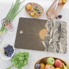 Mountainscape 6 - Night Sun Cutting Board Gallery Image 2