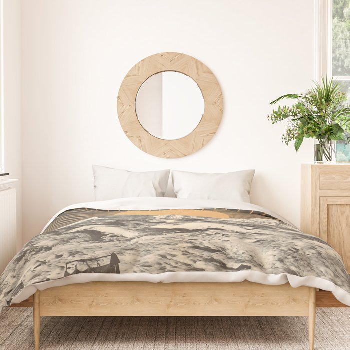 Mountainscape 6 - Night Sun Duvet Cover Gallery Image 3