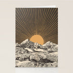 Mountainscape 6 - Night Sun Stationery Card Gallery Image 2